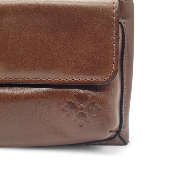 Patricia Nash Dovera Saddle Crossbody – Medium‎ Leather Purse Tan Brown